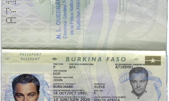 Burkina Faso Fake Passport - Buy Scannable Fake Id - Best Fake IDs Online