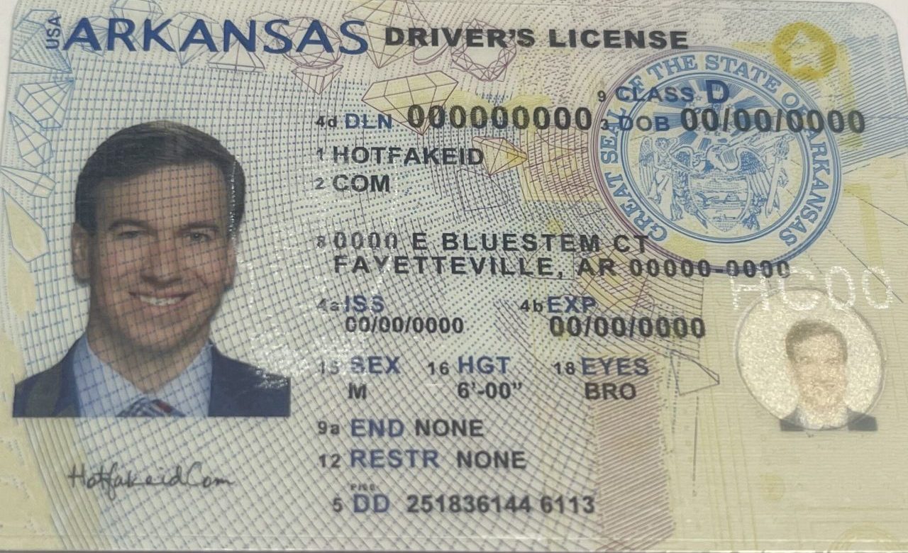 Arkansas Scannable fake id