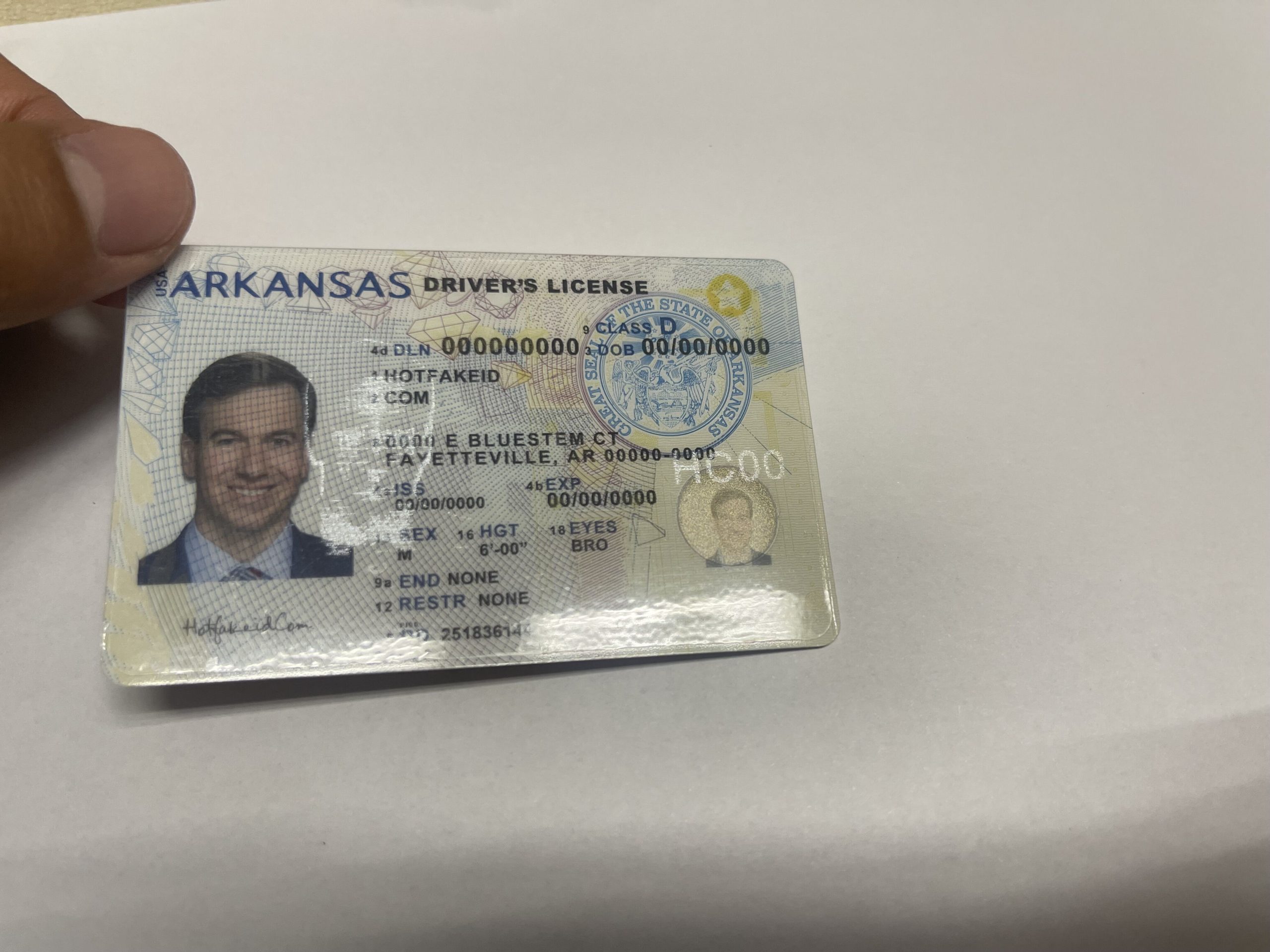 Arkansas Scannable fake id