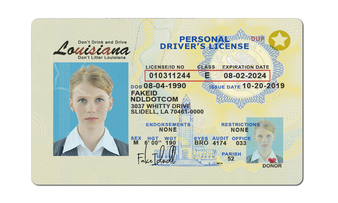 Buy Louisiana Scannable Fake Id