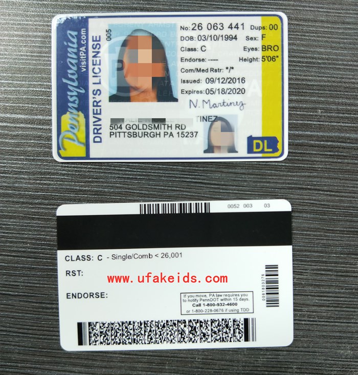 Buy Pennsylvania Fake Id