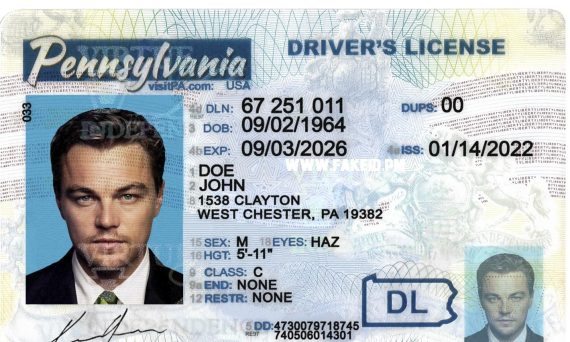 Buy Pennsylvania Fake Id