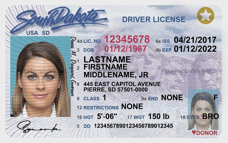 Buy South Dakota Scannable Fake Id