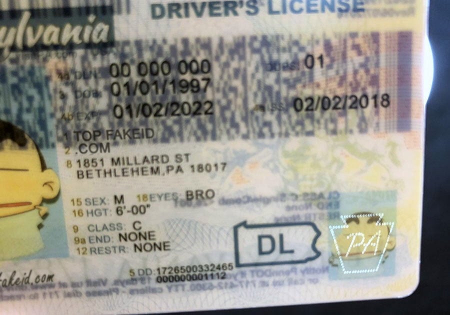 Cheap Pennsylvania Fake Id