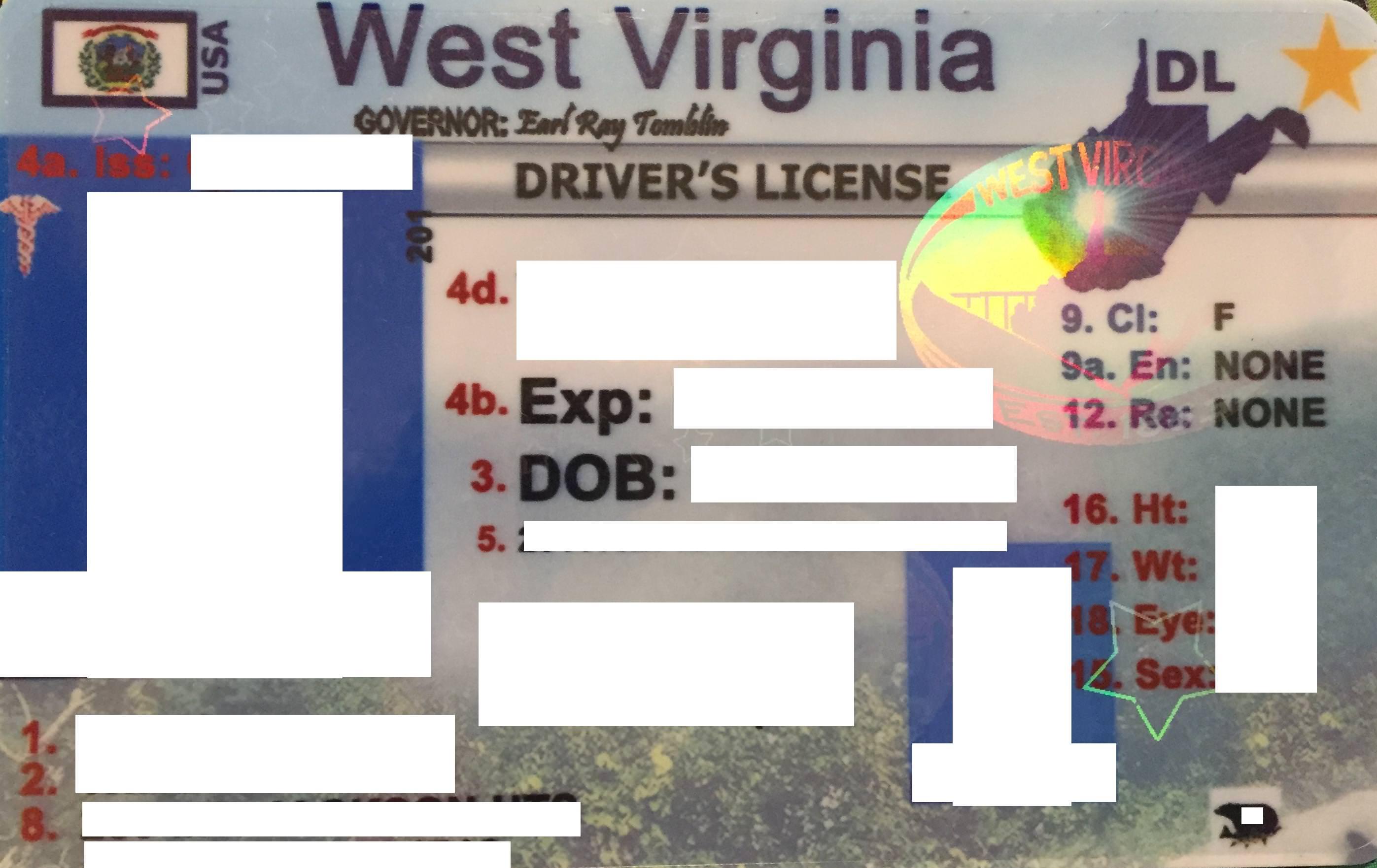 Cheap West Virginia Fake Id