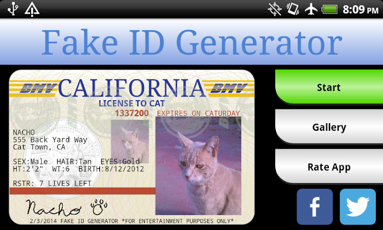 Fake Id Generator