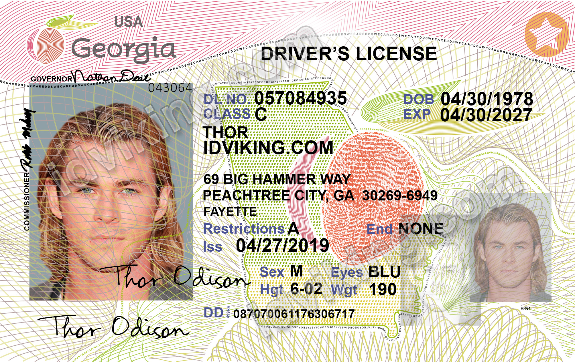 Georgia Scannable Fake Id Front And Back