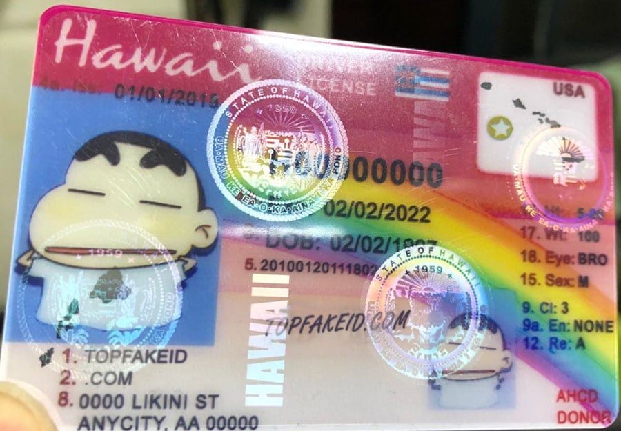 Hawaii Fake Id Generator