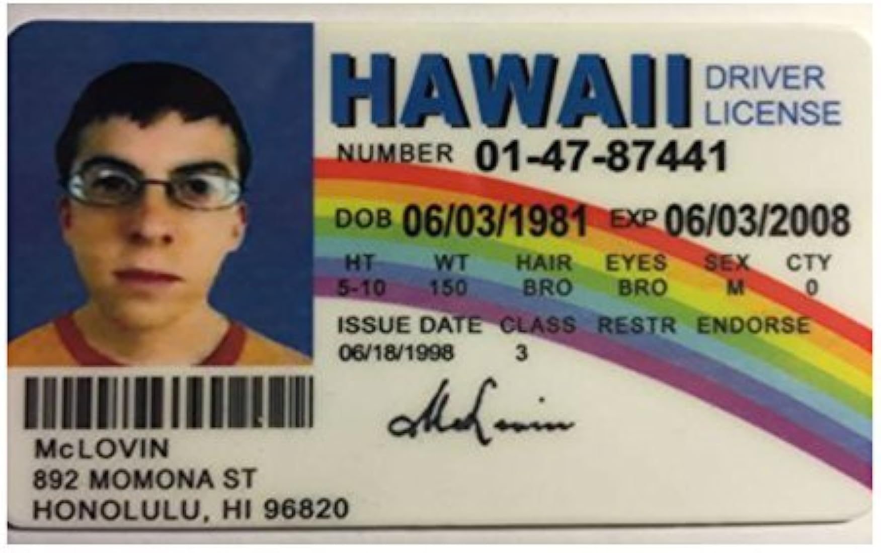 Hawaii fake id