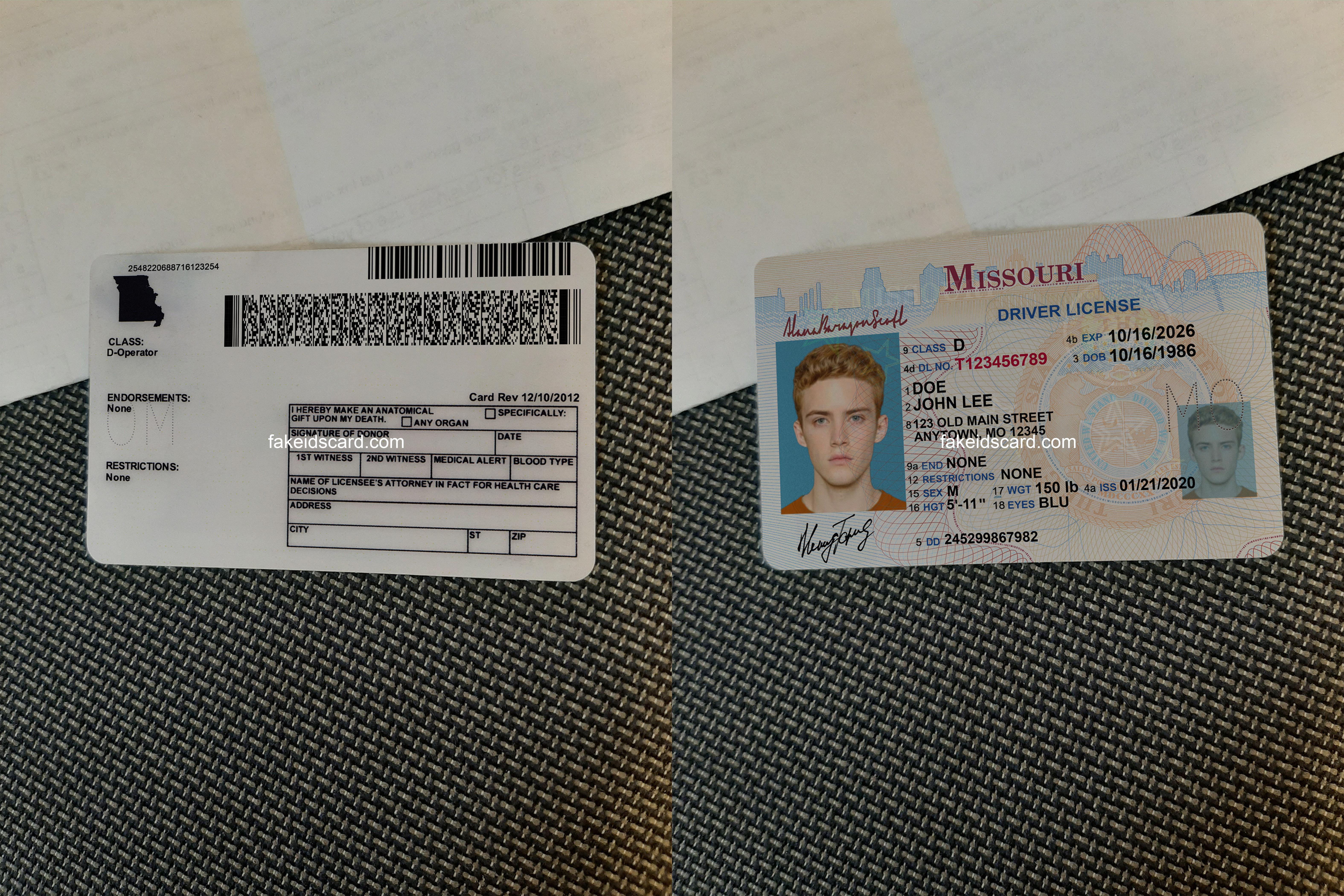 How To Make A Missouri Scannable Fake Id