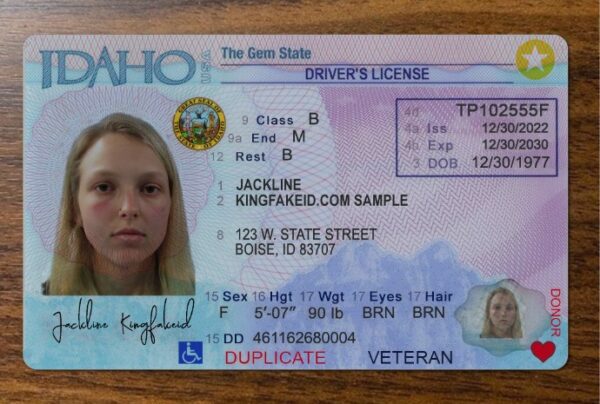 Idaho Scannable Fake Id Front And Back