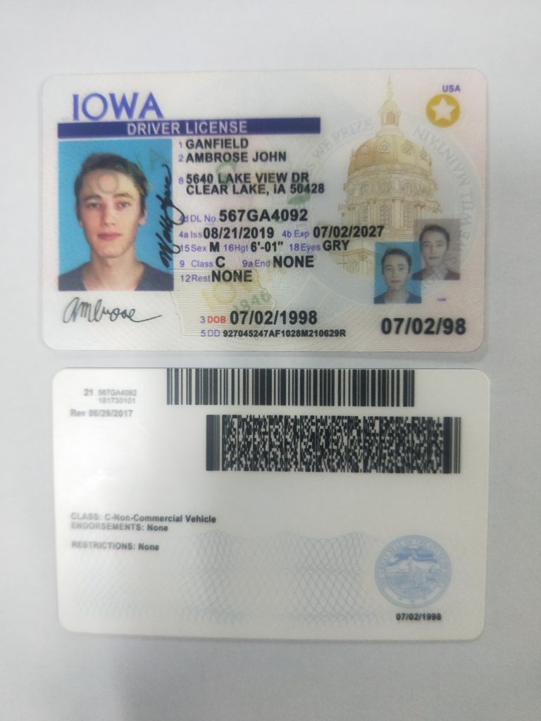 Iowa Fake Id Templates