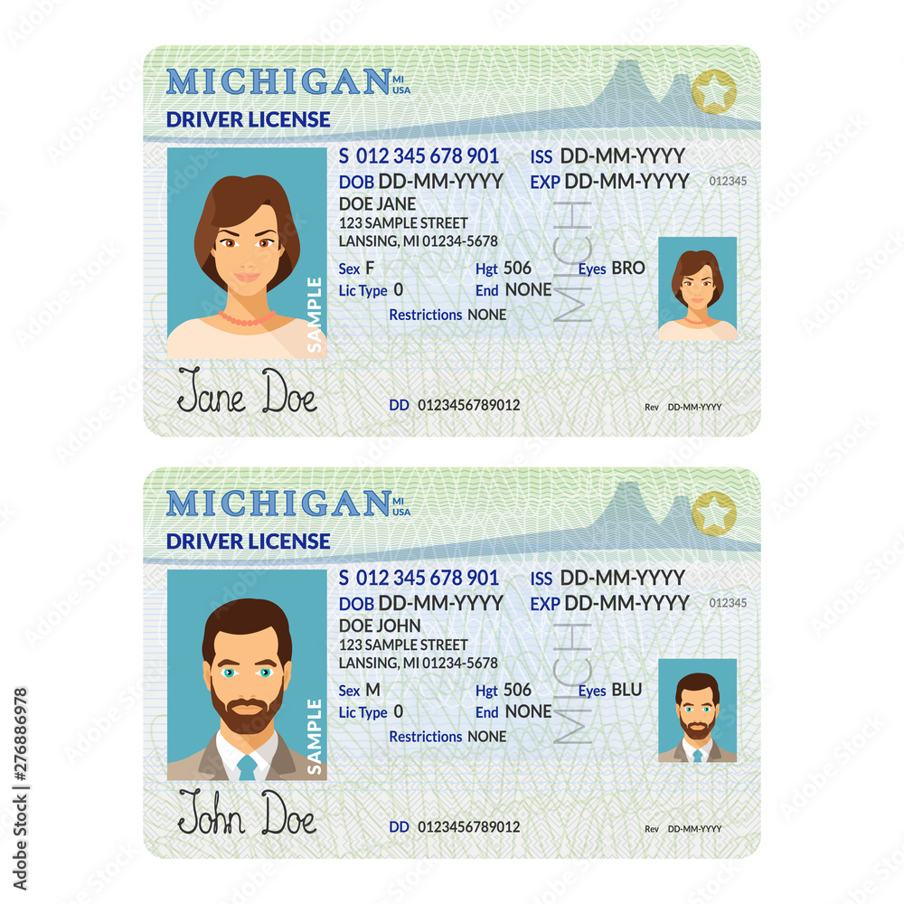Michigan Fake Id Front And Back