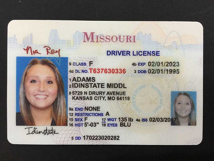 Missouri Fake Id Front And Back