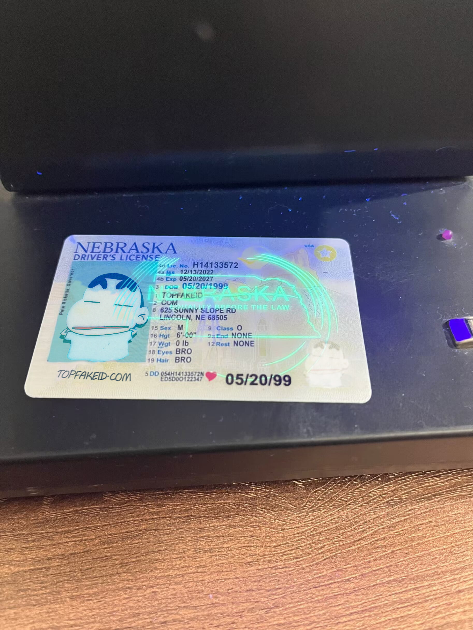 Nebraska Scannable fake id