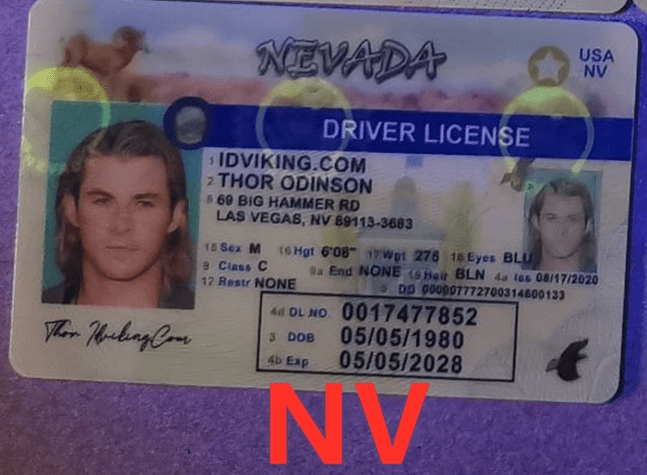 Nevada Scannable Fake Id Generator