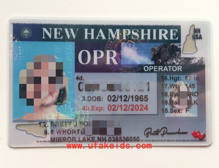 New Hampshire Scannable Fake Id Maker