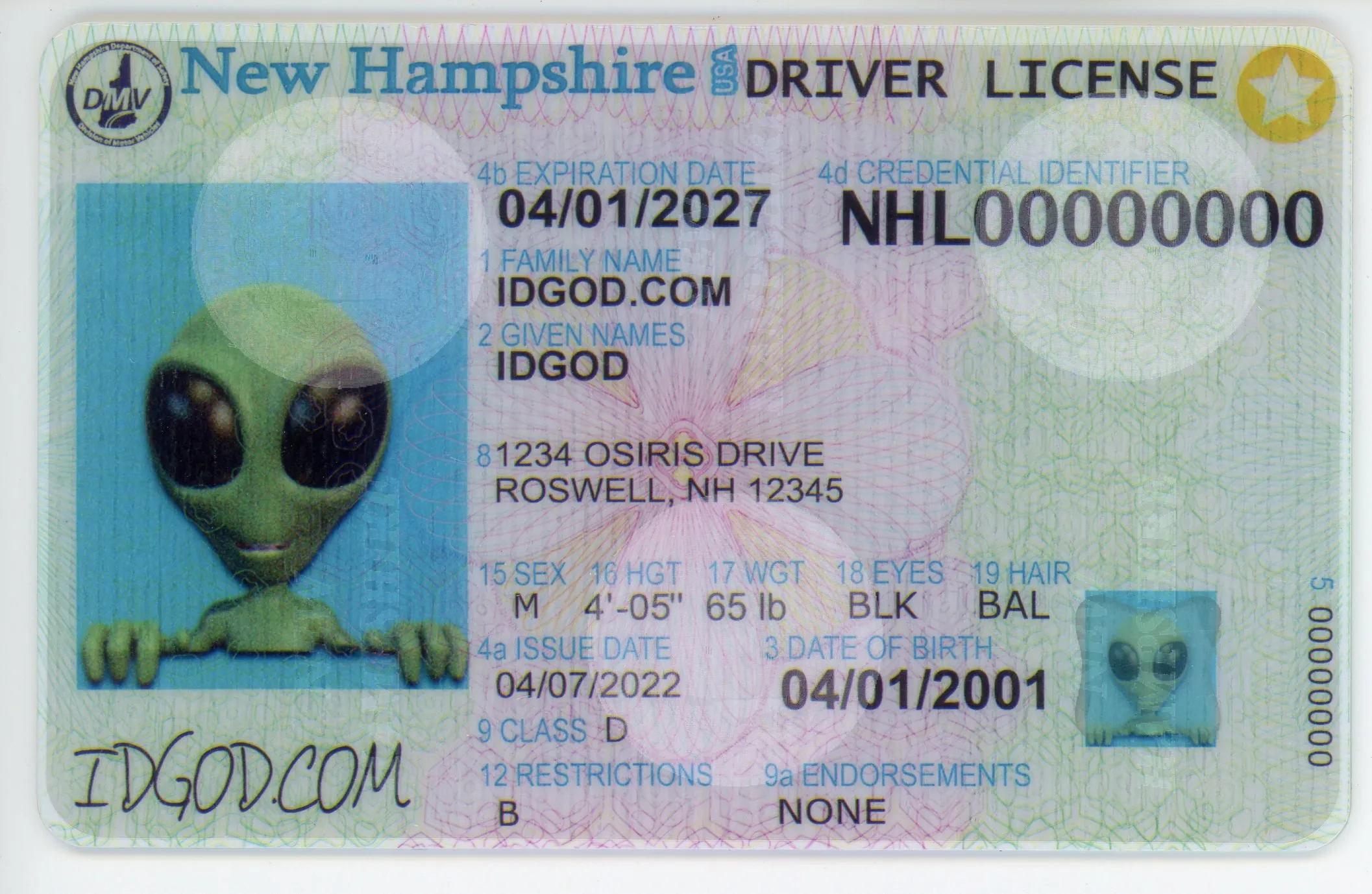 New Hampshire Scannable Fake Id Maker