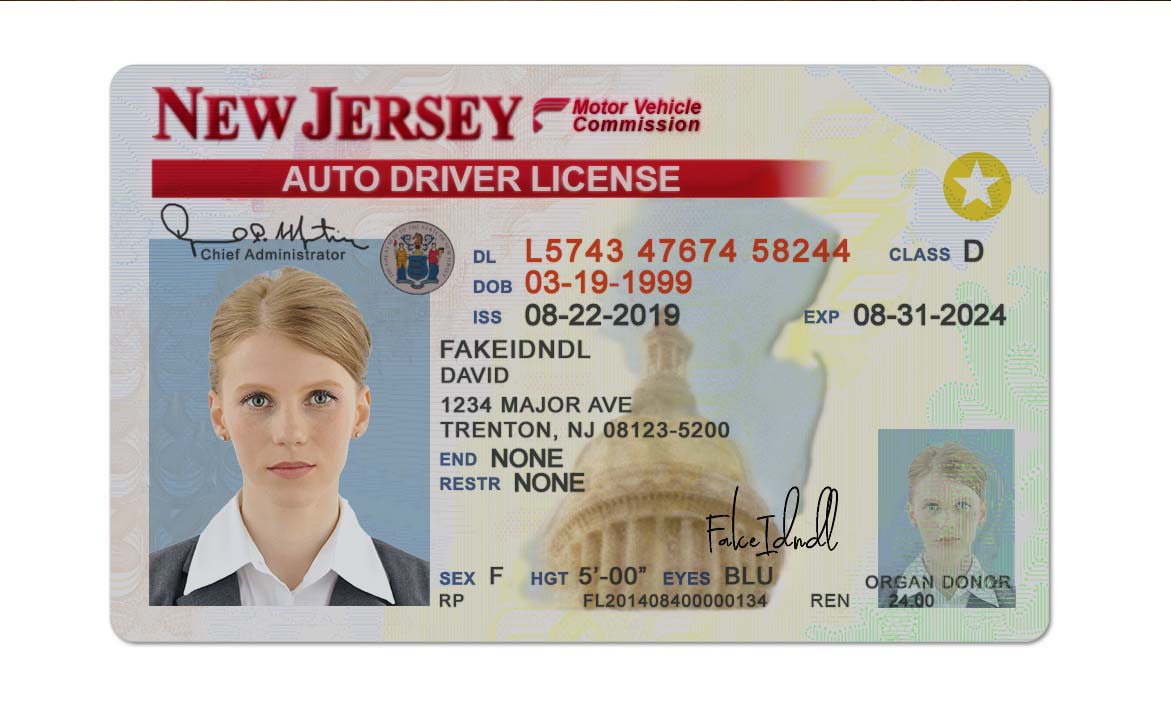 New Jersey Fake Id Front And Back