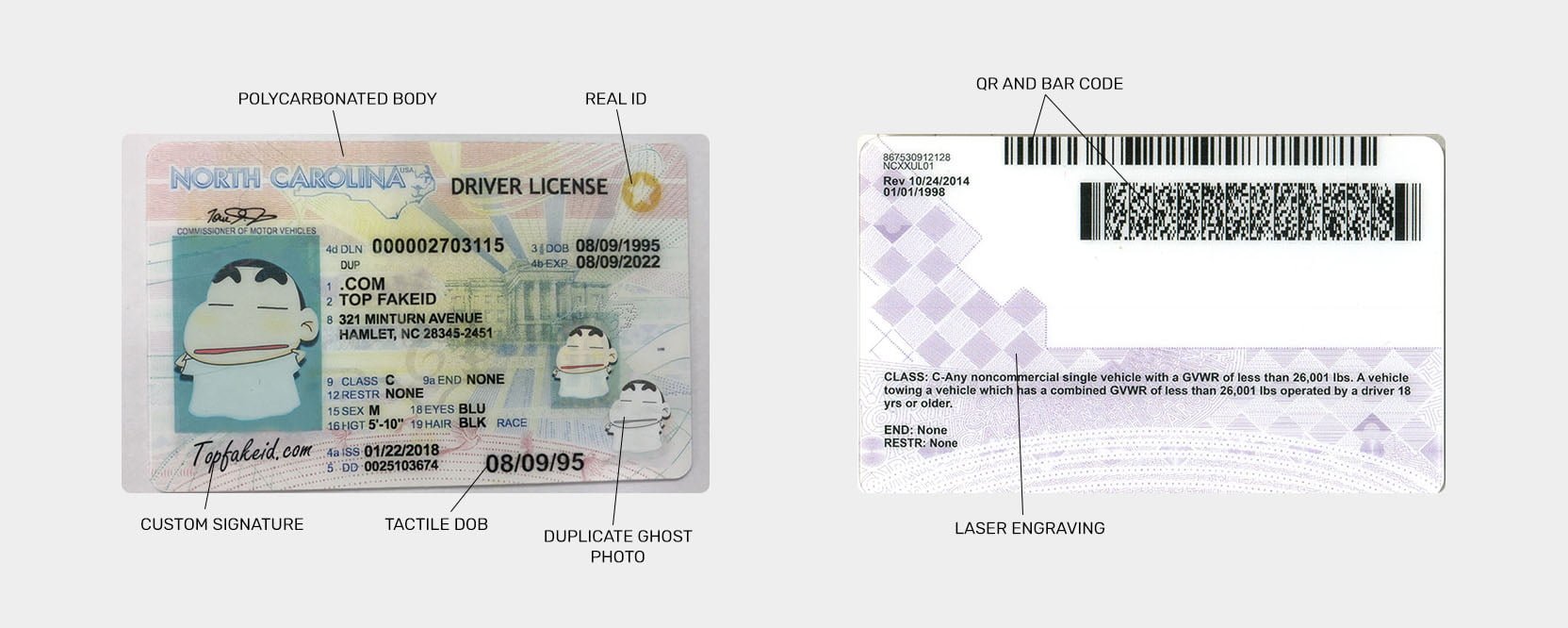 North Carolina Fake Id Online