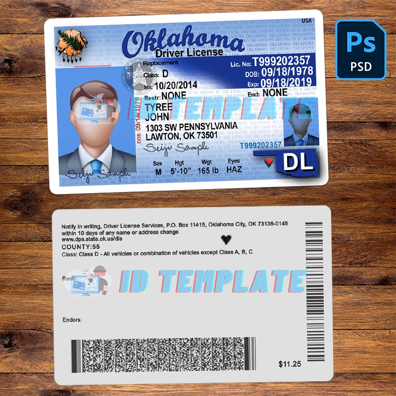 Oklahoma Fake Id Templates