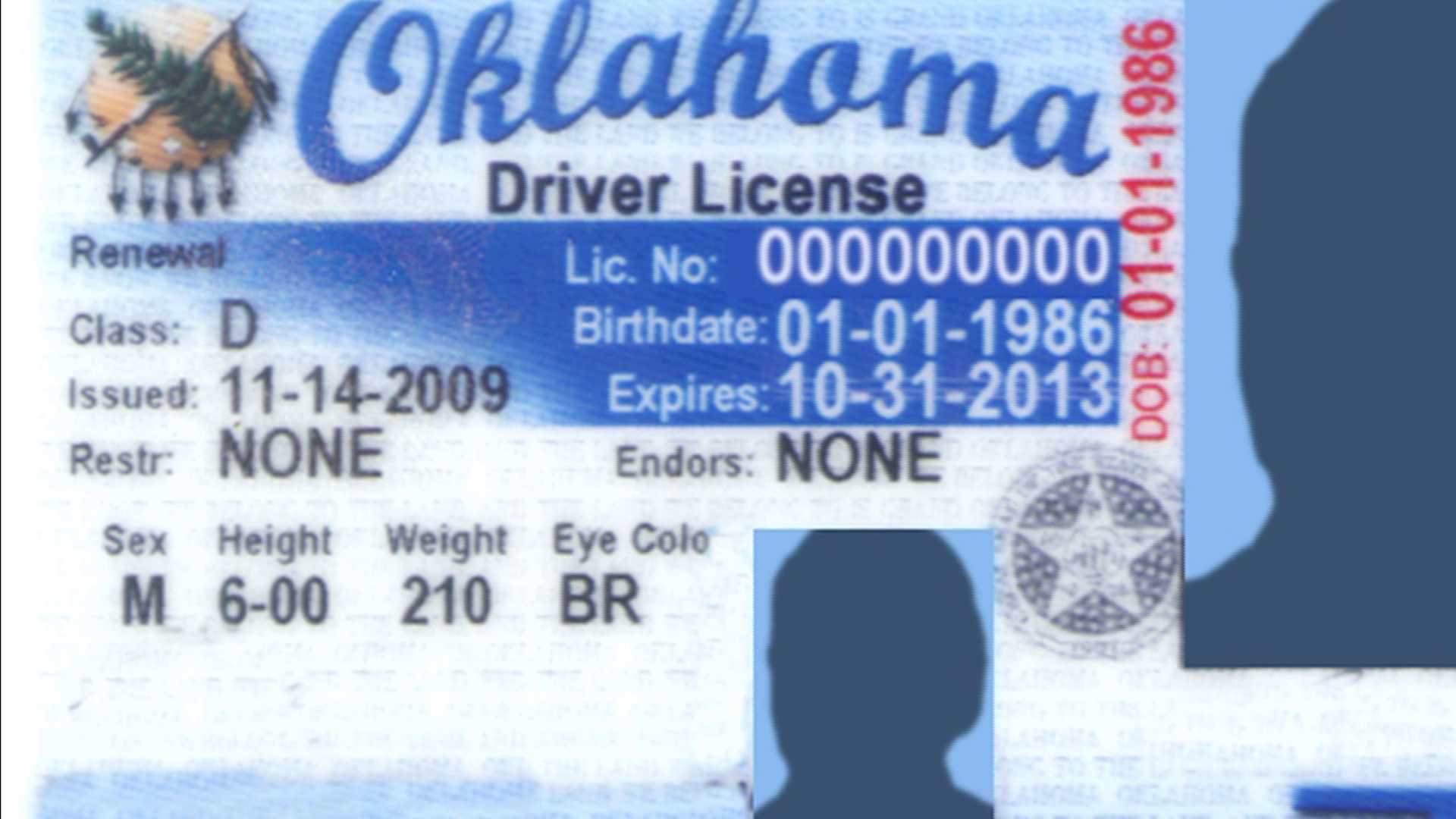 Oklahoma Fake Id Templates