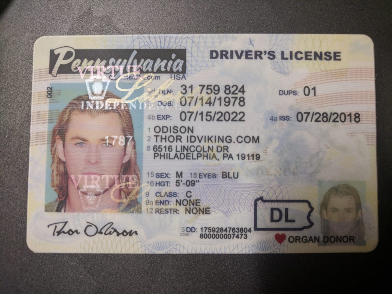 Order Pennsylvania Scannable Fake Id