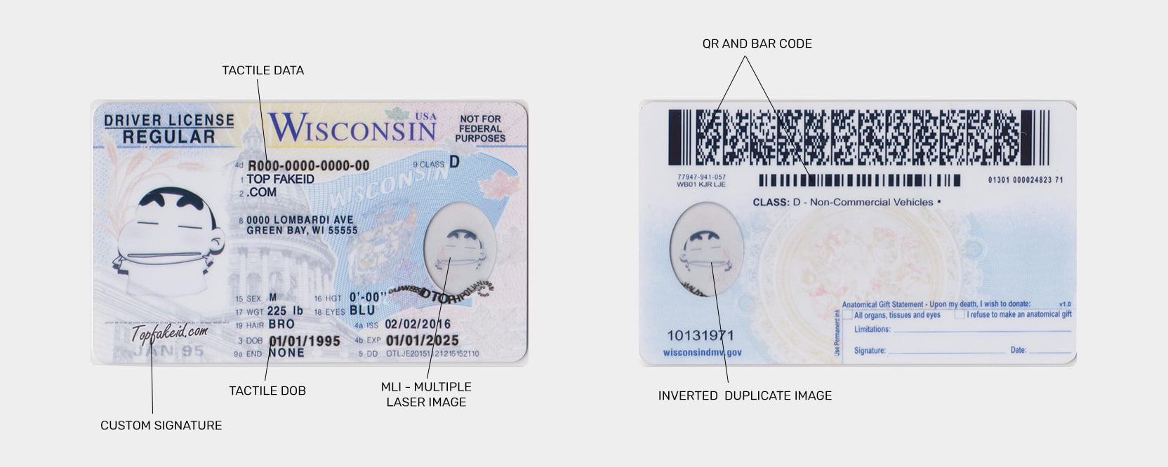 Order Wisconsin Scannable Fake Id