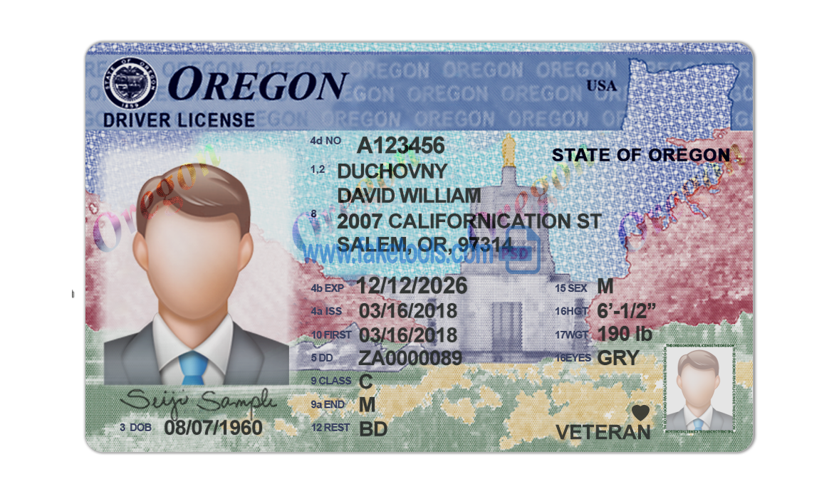 Oregon fake id