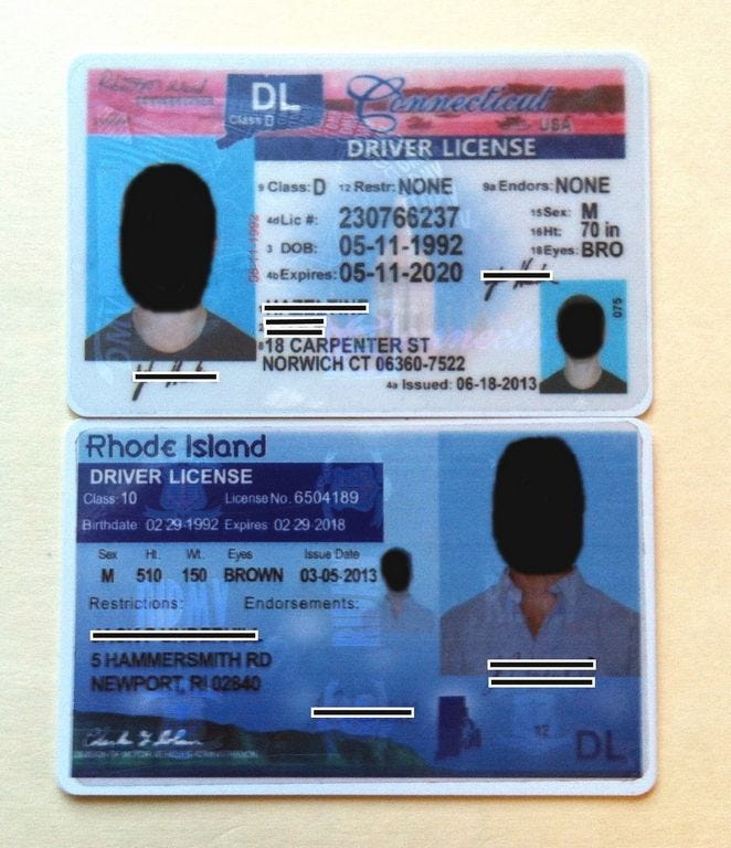 Rhode Island Scannable fake id