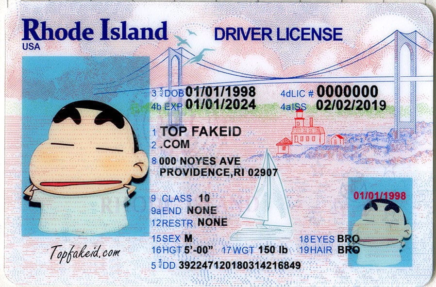 Rhode Island Scannable fake id