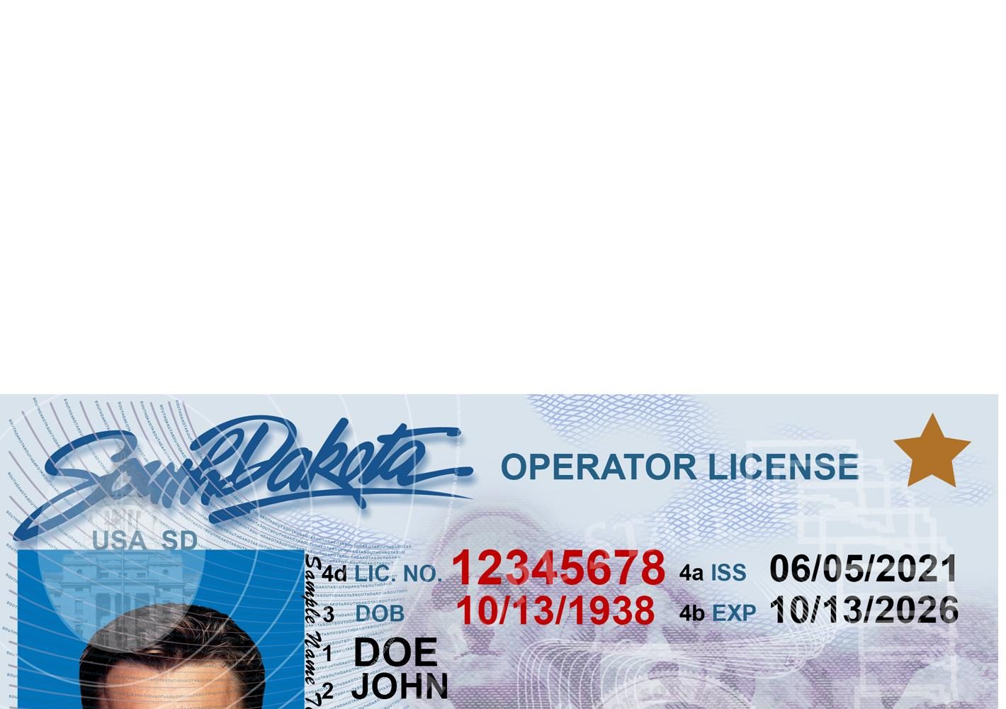 South Dakota Fake Id Templates