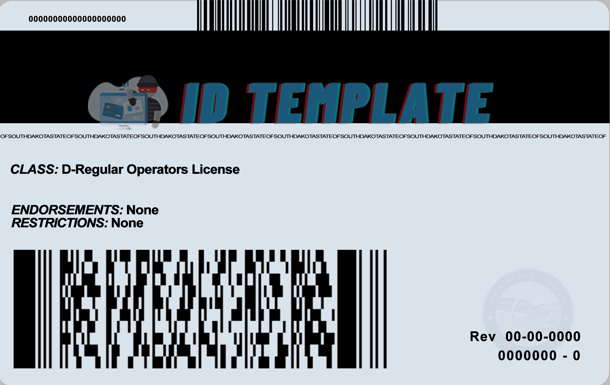 South Dakota Fake Id Templates