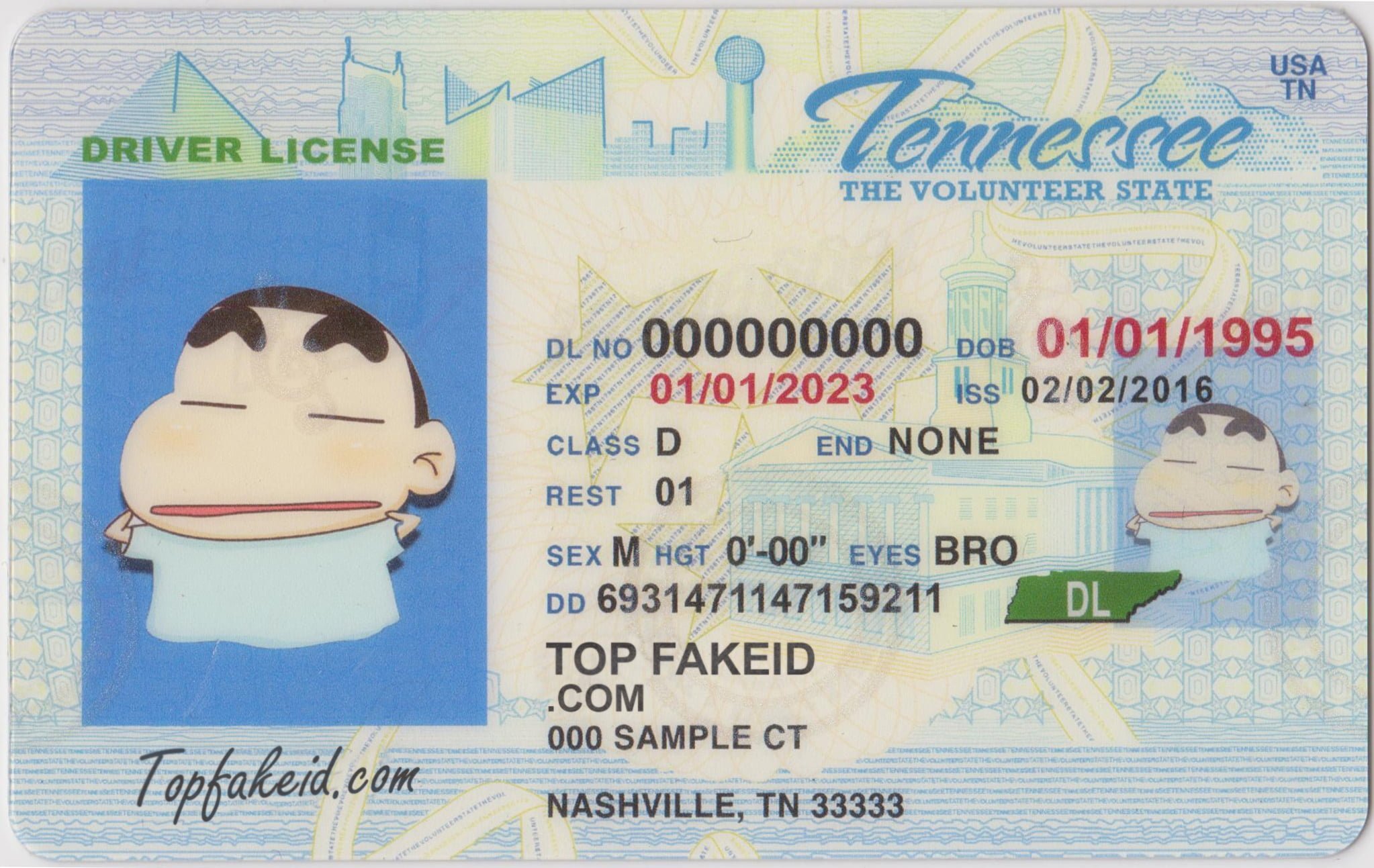 Tennessee Scannable Fake Id Maker