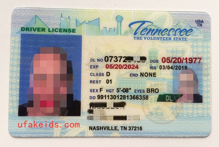 Tennessee Scannable Fake Id Maker