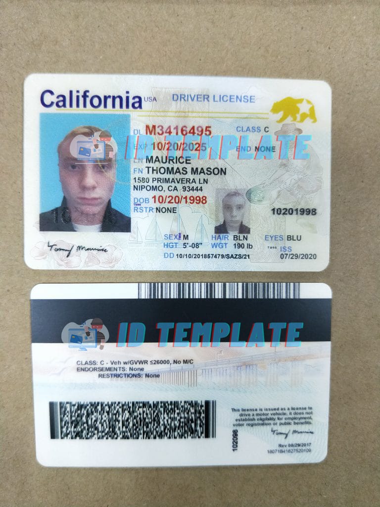 Vermont Fake Id Front And Back