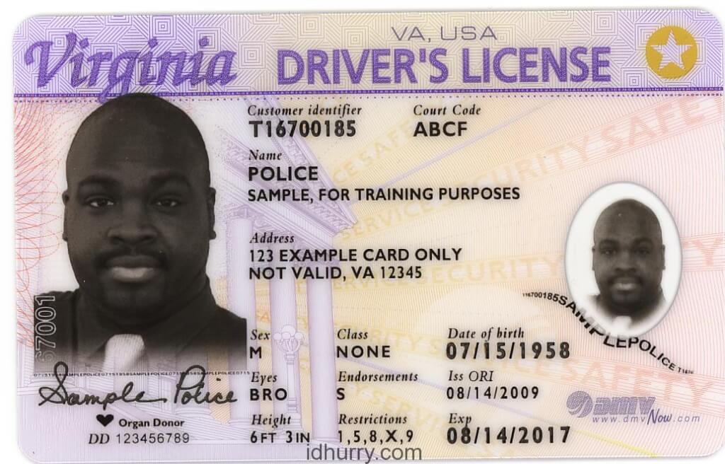 Virginia Scannable Fake Id Front And Back